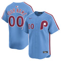 Philadelphia Phillies Nike Light Blue Alternate Limited Custom Jersey