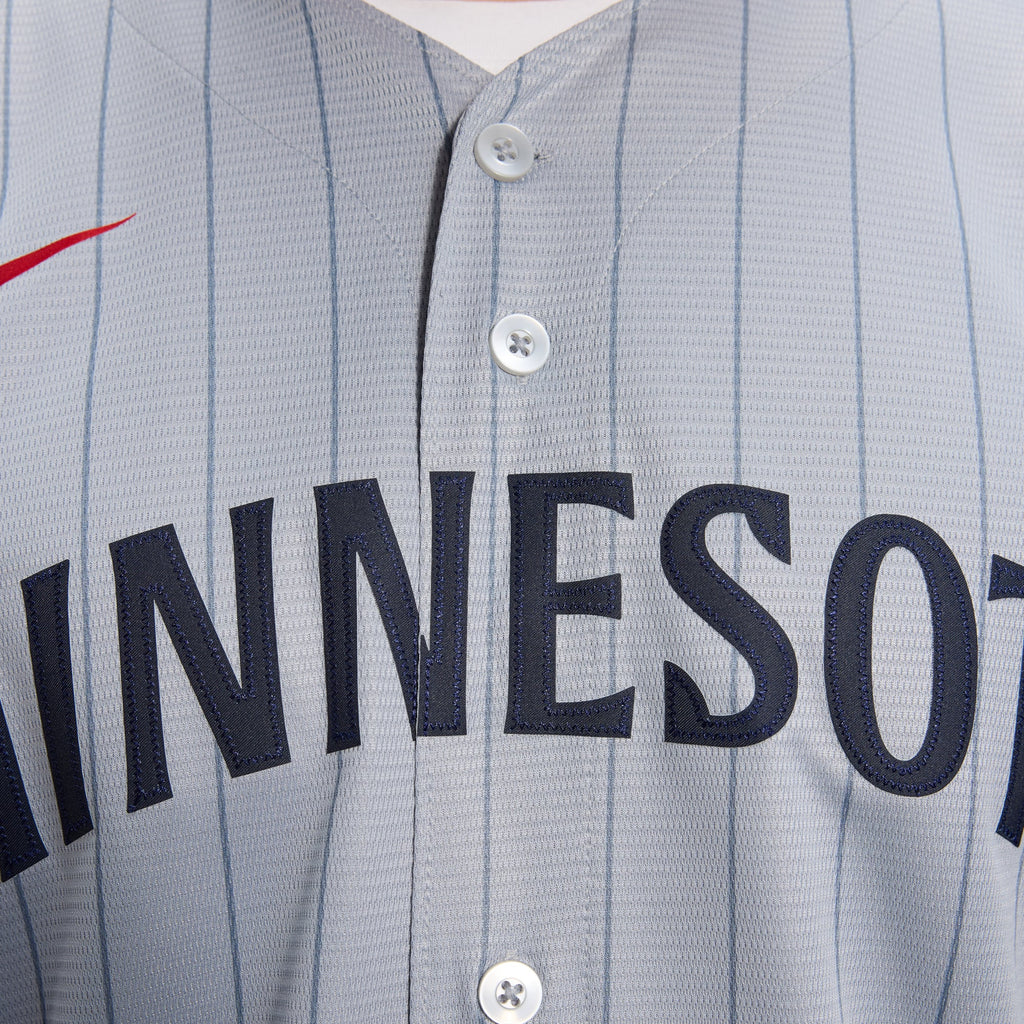 Minnesota Twins Nike Gray Road Replica Team Jersey
