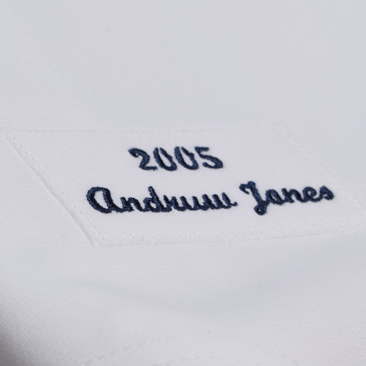 Atlanta Braves Andruw Jones Mitchell & Ness White 2005 Authentic Jersey