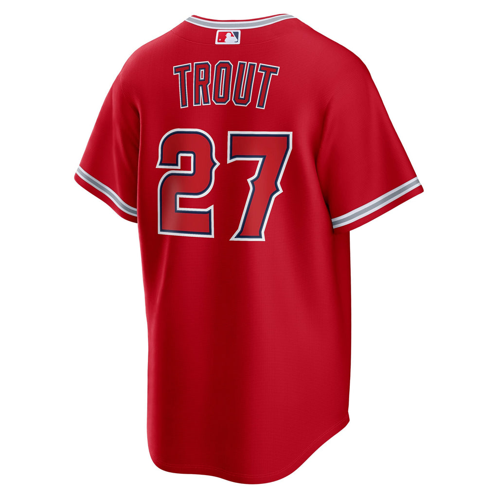 Los Angeles Angels Mike Trout Nike Gray Road Replica Jersey