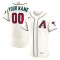 Arizona Diamondbacks Nike Cream Home Authentic Custom Jersey