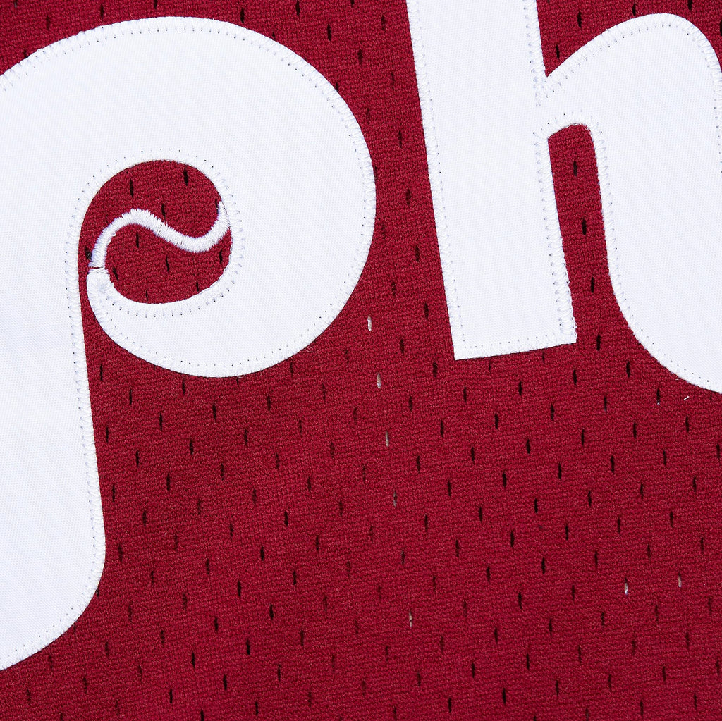 Philadelphia Phillies John Kruk Mitchell & Ness Burgundy Big & Tall Cooperstown Collection Mesh Batting Practice Jersey