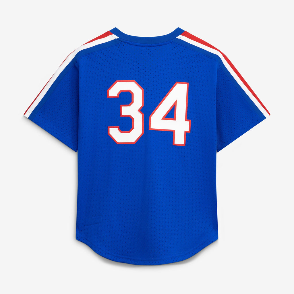 Texas Rangers Nolan Ryan Mitchell & Ness Royal Big & Tall Cooperstown Mesh Batting Practice Jersey