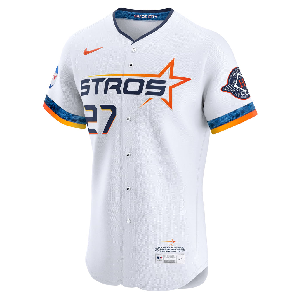 Houston Astros Jose Altuve Nike White 2025 City Connect Elite Player Jersey
