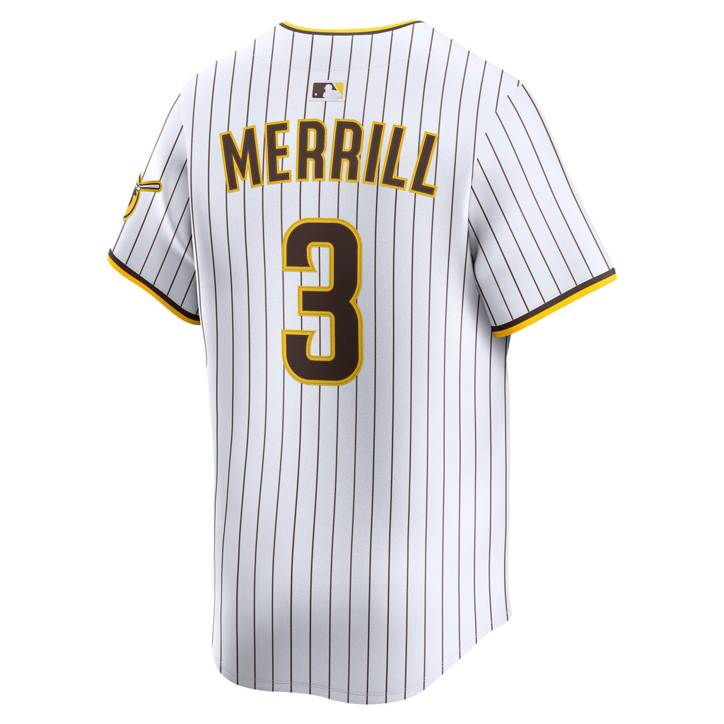 San Diego Padres Jackson Merrill Nike Brown Road Limited Player Jersey