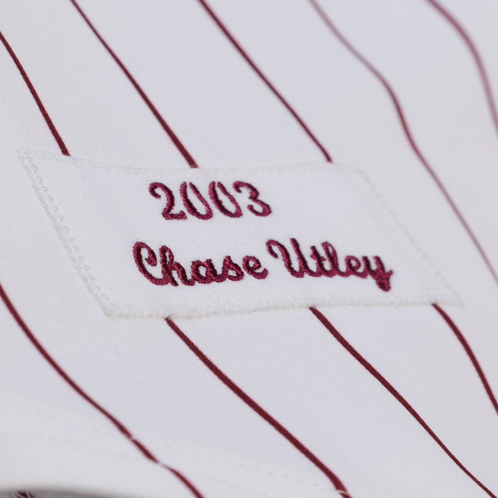 Philadelphia Phillies Chase Utley Mitchell & Ness White 2003 Cooperstown Collection Authentic Jersey