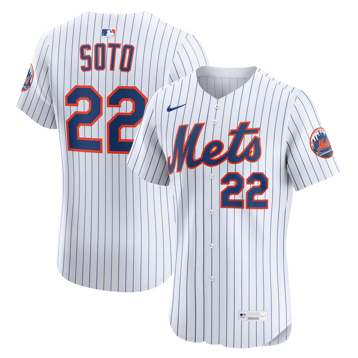 New York Mets Juan Soto Nike White Home Elite Jersey