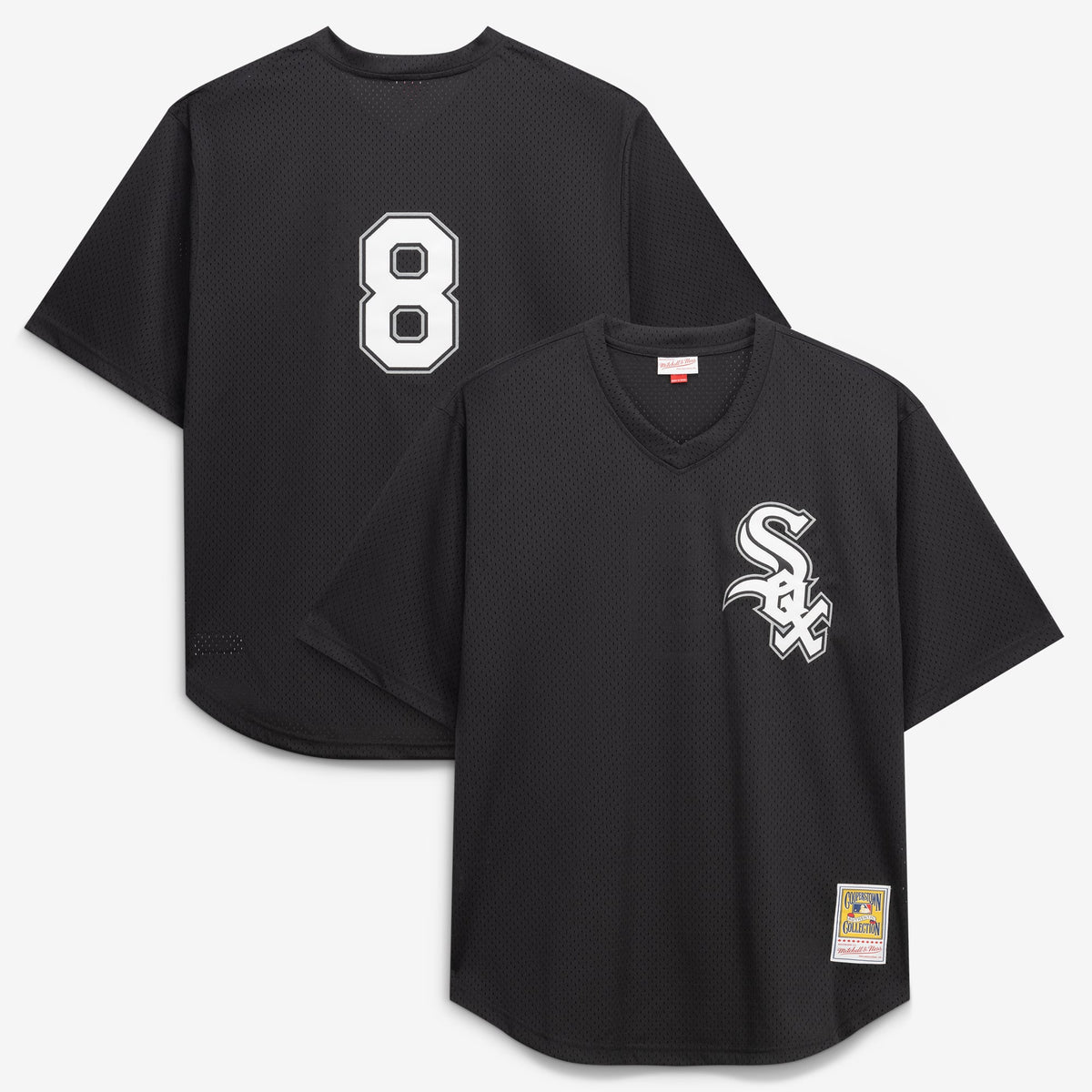 Chicago White Sox Bo Jackson Mitchell & Ness Black Cooperstown Collection Big & Tall Mesh Batting Practice Jersey