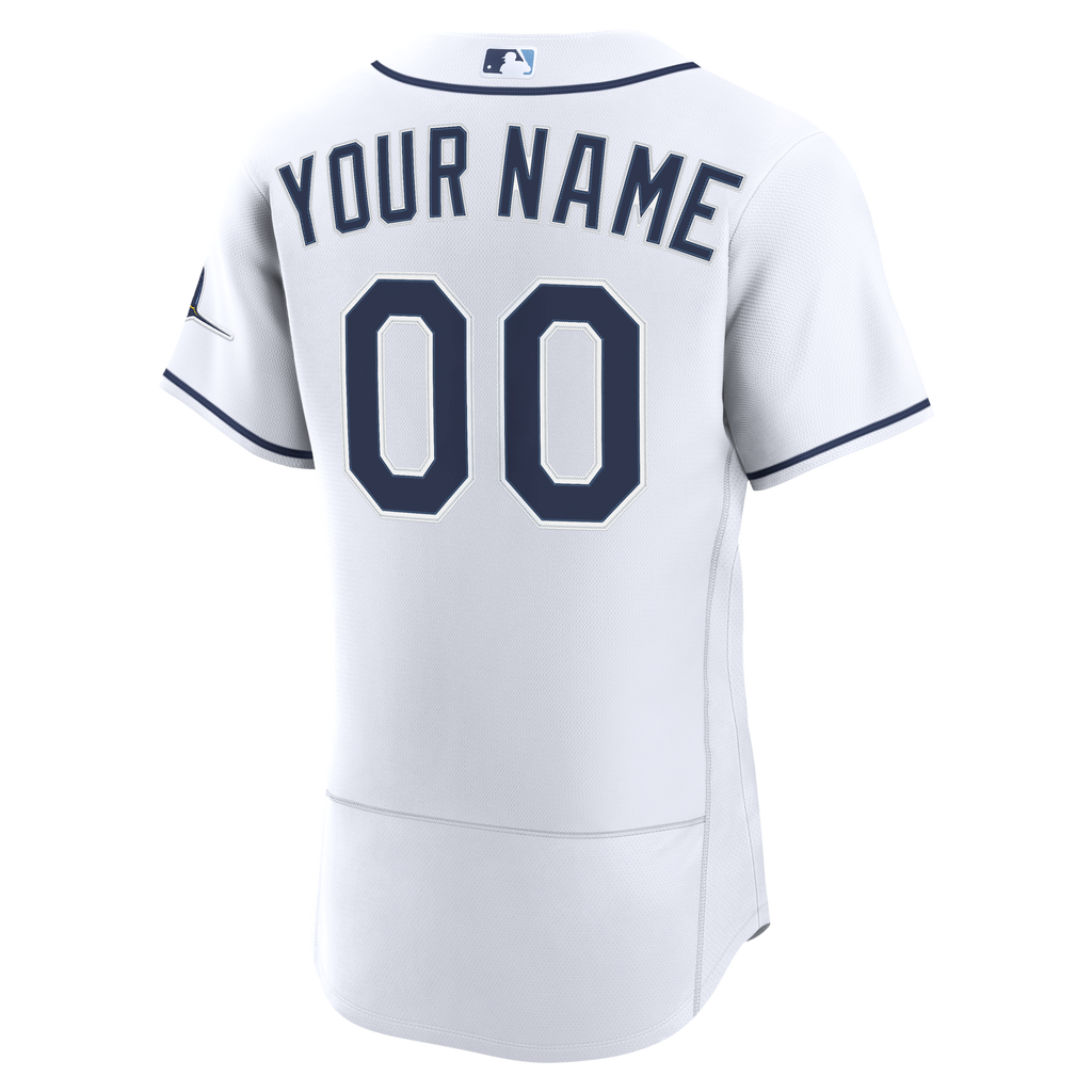 Tampa Bay Rays Nike White Home Authentic Custom Jersey