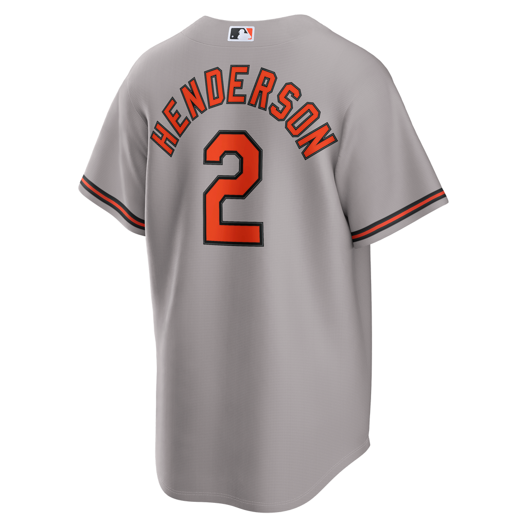 Baltimore Orioles Gunnar Henderson Nike Gray Road Replica Jersey