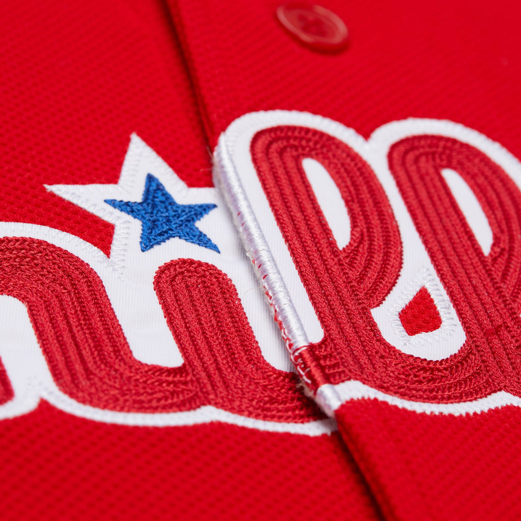 Philadelphia Phillies Ryan Howard Mitchell & Ness Red Big & Tall Cooperstown Mesh Batting Practice Jersey