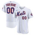 New York Mets Nike White Home Authentic Custom Jersey