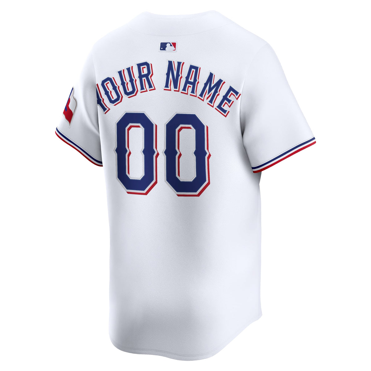 Texas Rangers Nike White Home Limited Custom Jersey