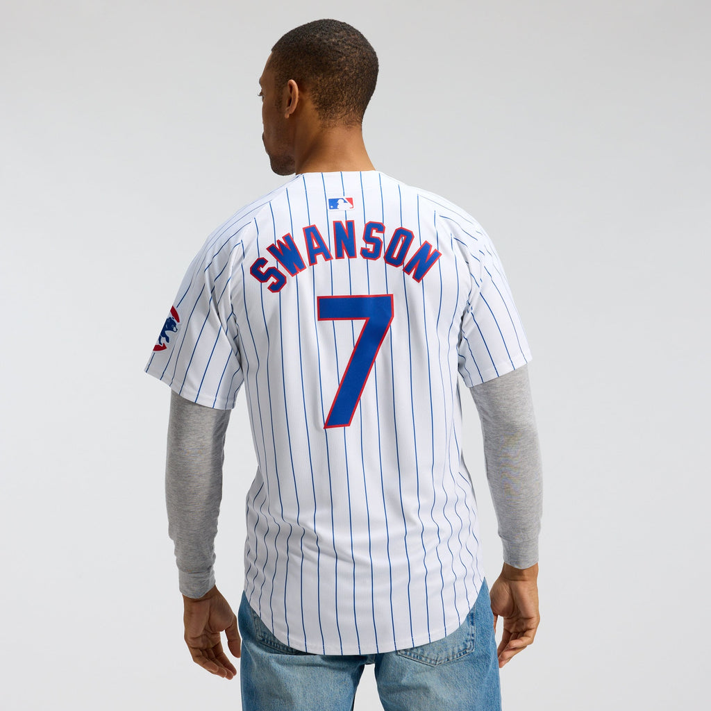 Chicago Cubs Dansby Swanson Nike White Home Limited Player Jersey