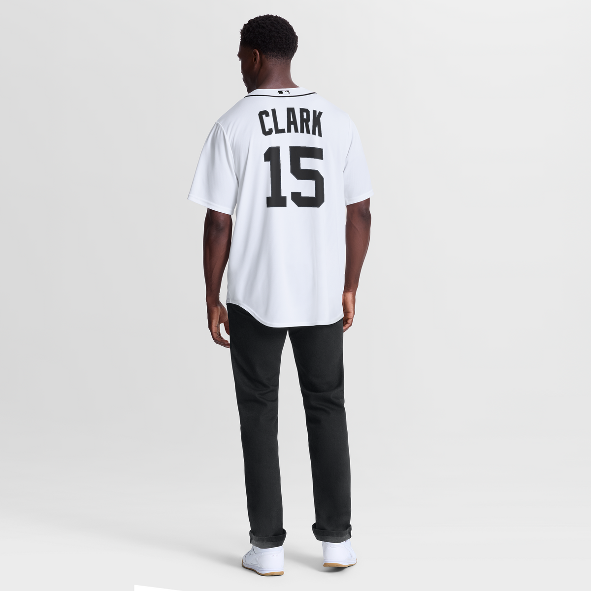 Detroit Tigers Max Clark Nike White Home Replica Jersey