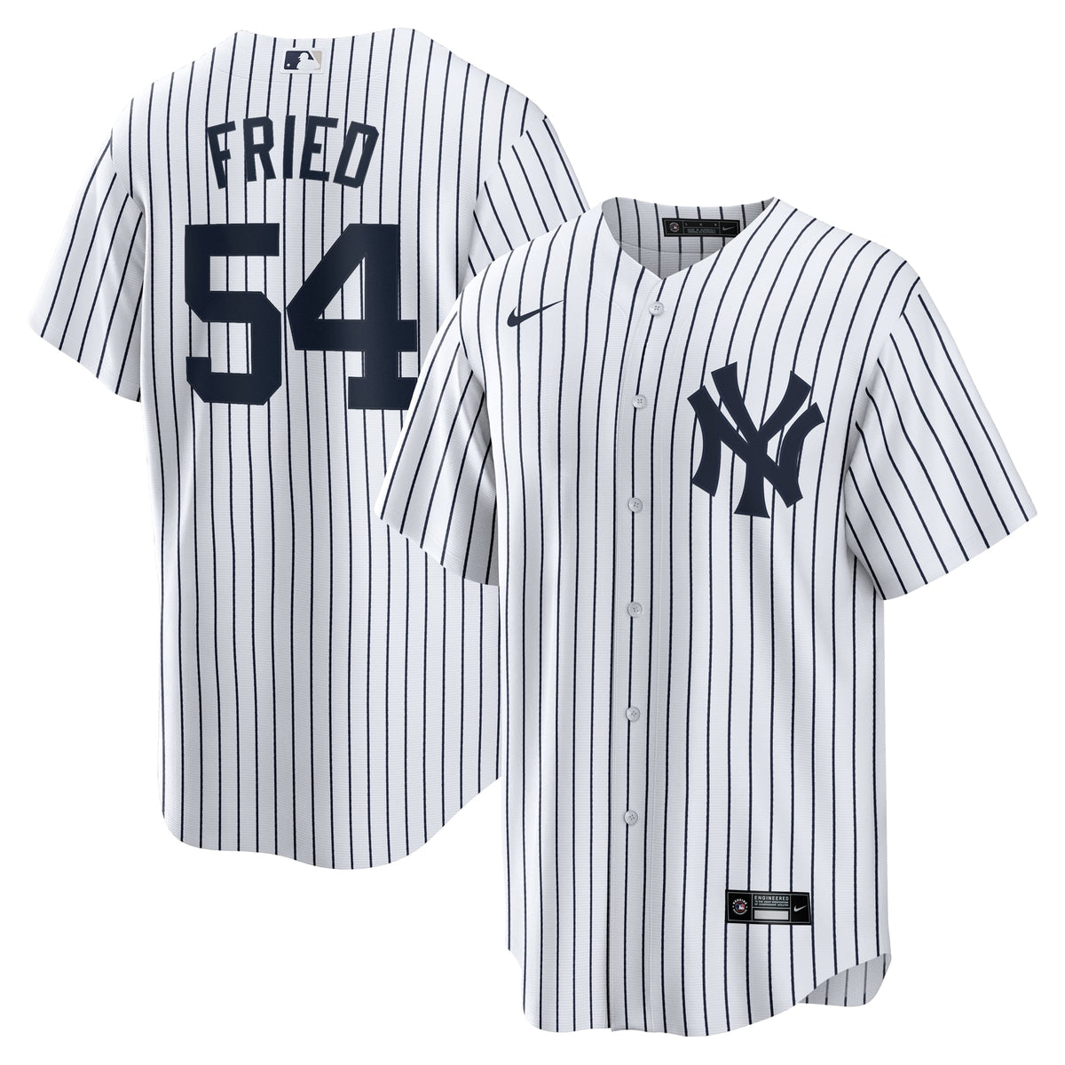New York Yankees Max Fried Nike White Home Replica Player Jersey