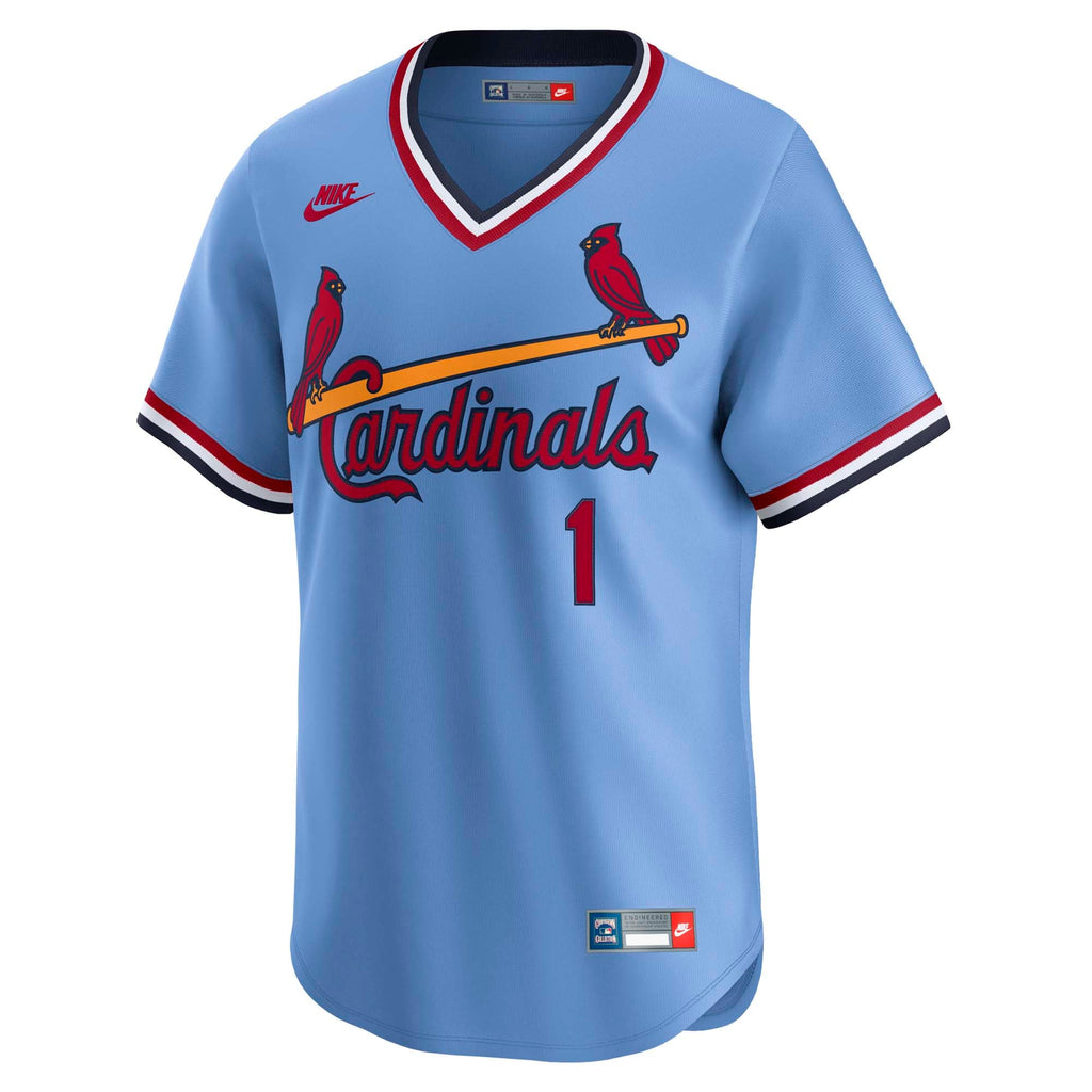 St. Louis Cardinals Ozzie Smith Nike White Throwback Cooperstown Collection Limited Jersey