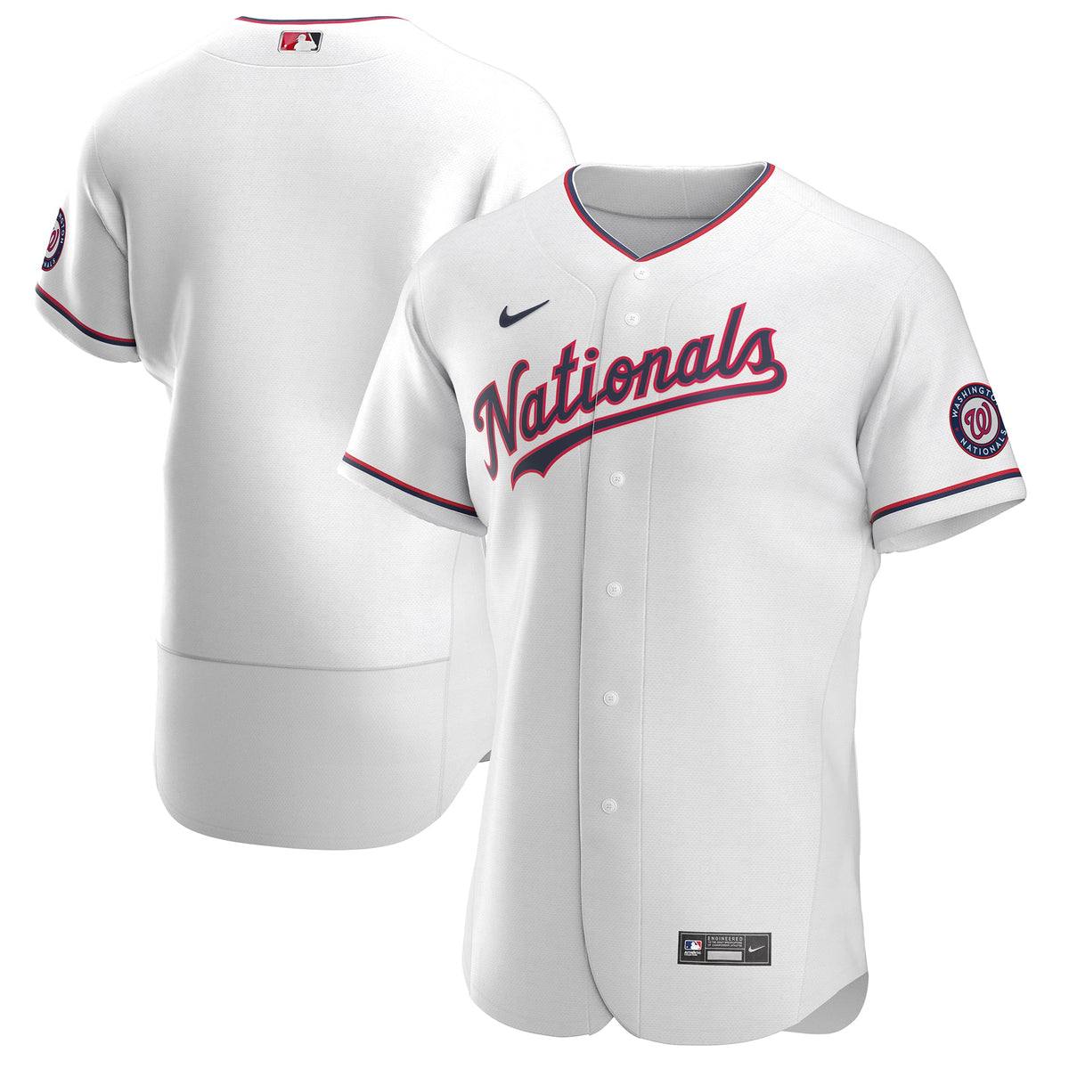 Washington Nationals Nike White Alternate Authentic Team Jersey