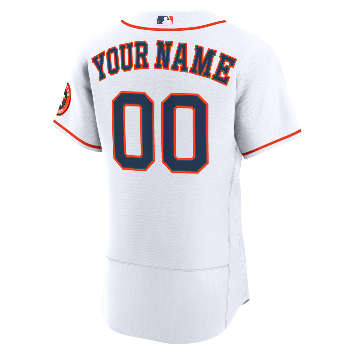 Houston Astros Nike White Home Authentic Custom Jersey