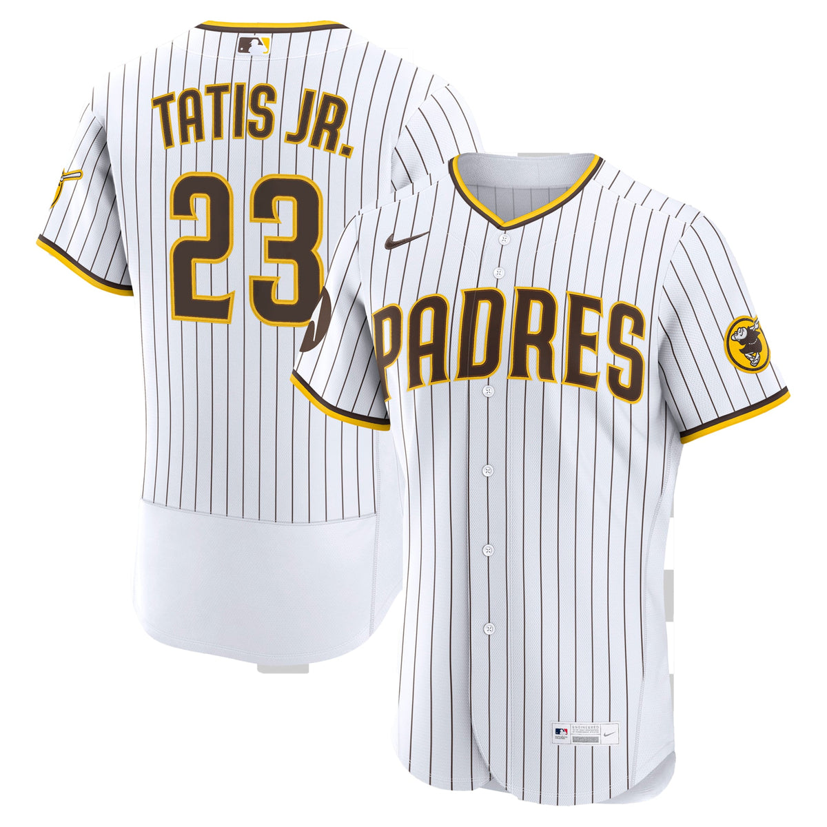 San Diego Padres Fernando Tatis Jr. Nike White Home Authentic Sponsor Patch Jersey