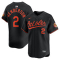 Baltimore Orioles Gunnar Henderson Nike Black Alternate Limited Player Jersey