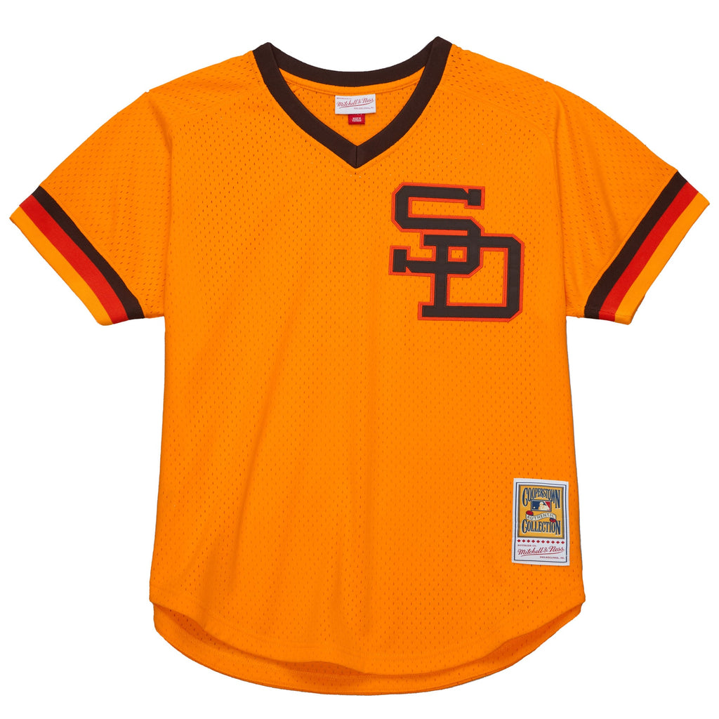 San Diego Padres Tony Gwynn Mitchell & Ness Gold Big & Tall Cooperstown Mesh Batting Practice Jersey