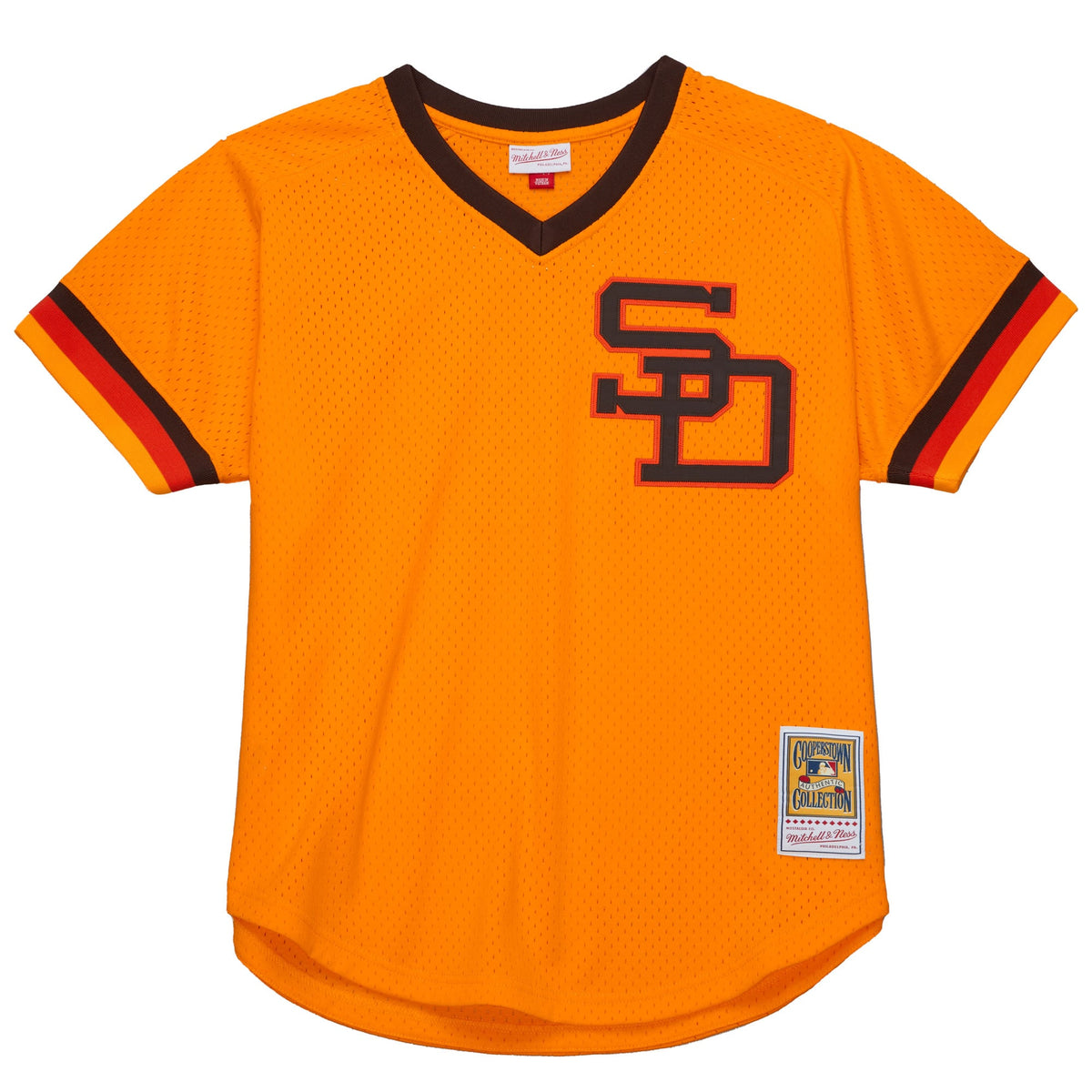 San Diego Padres Tony Gwynn Mitchell & Ness Gold Big & Tall Cooperstown Mesh Batting Practice Jersey