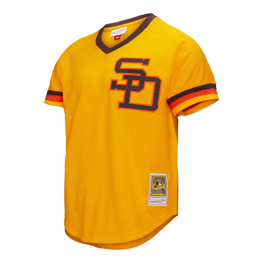 San Diego Padres Tony Gwynn Mitchell & Ness Gold Big & Tall Cooperstown Mesh Batting Practice Jersey