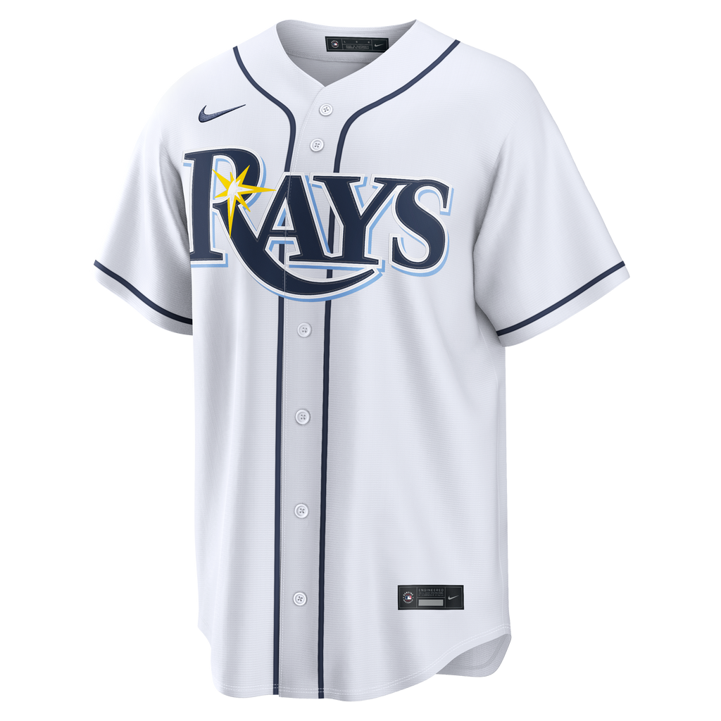 Tampa Bay Rays Junior Caminero Nike White Home Replica Jersey