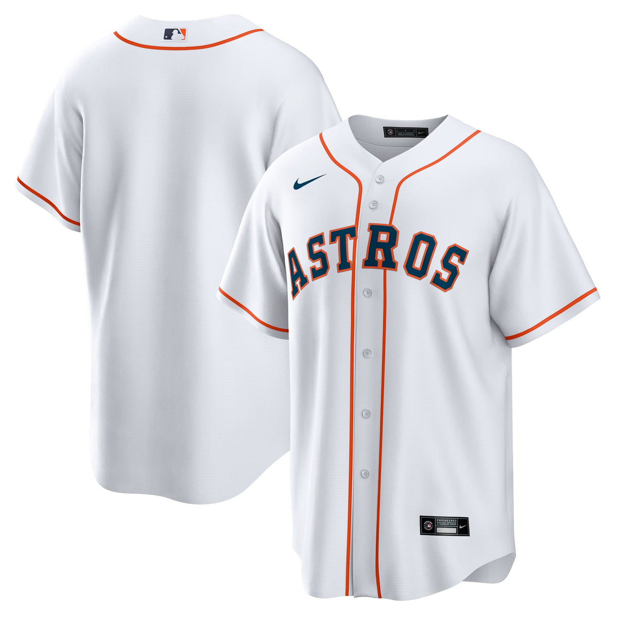 Houston Astros Nike White Home Replica Team Jersey