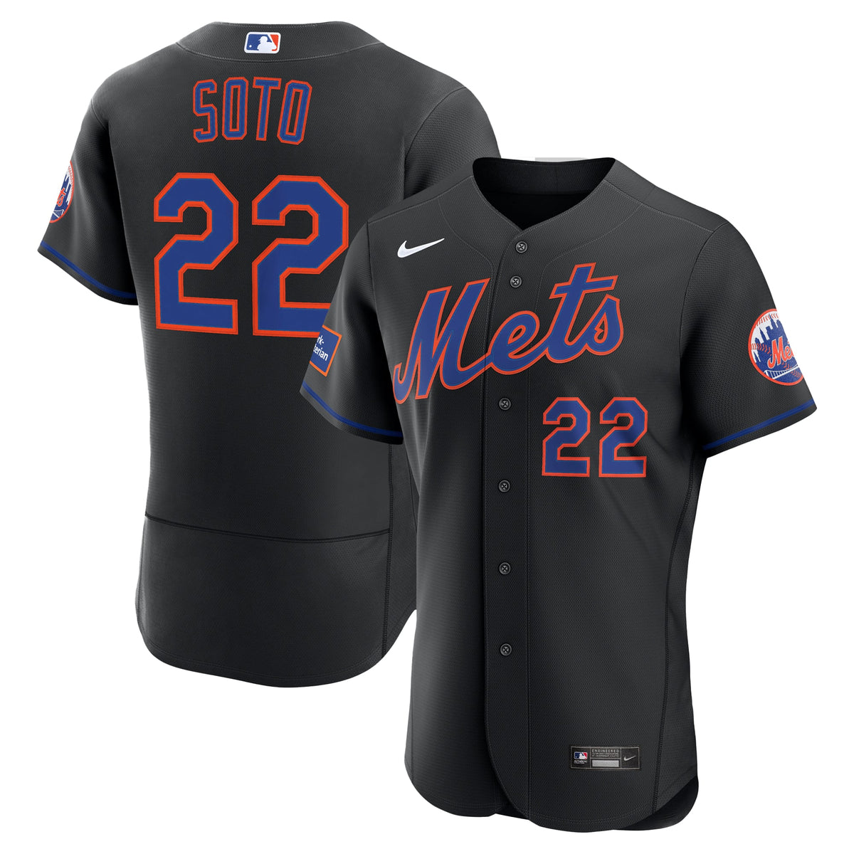 New York Mets Juan Soto Nike White Home Authentic Sponsor Patch Jersey