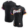 San Francisco Giants Nike Anthracite City Connect Authentic Sponsor Patch Jersey