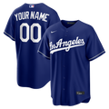 Los Angeles Dodgers Nike Royal Alternate Replica Custom Jersey