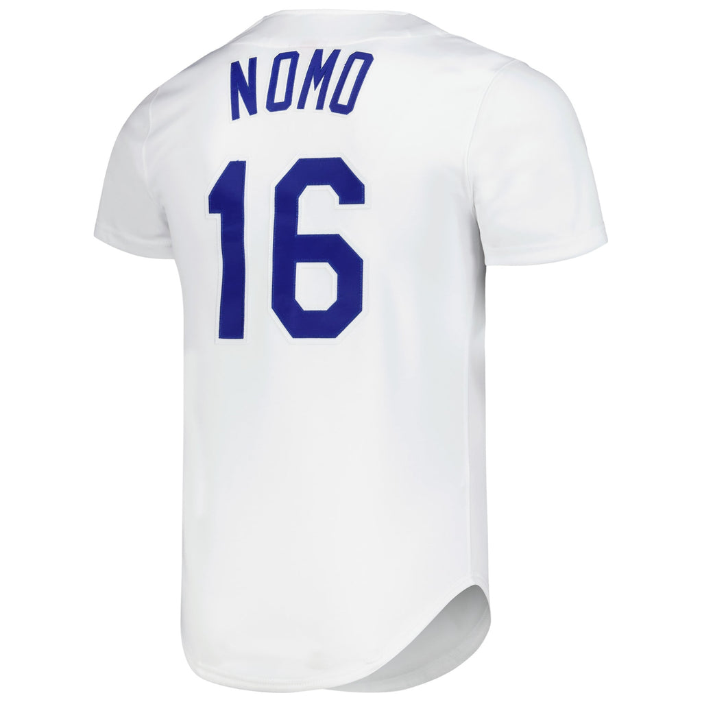 Los Angeles Dodgers Hideo Nomo Mitchell & Ness White Cooperstown Collection Authentic Jersey