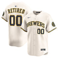 Milwaukee Brewers Nike Cream Home Limited Pick-A-Player Retired Roster Jersey