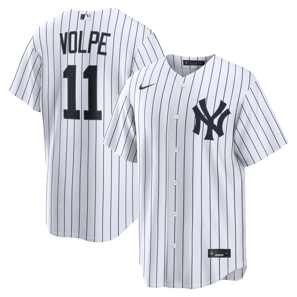 New York Yankees Anthony Volpe Nike White Home Replica Jersey