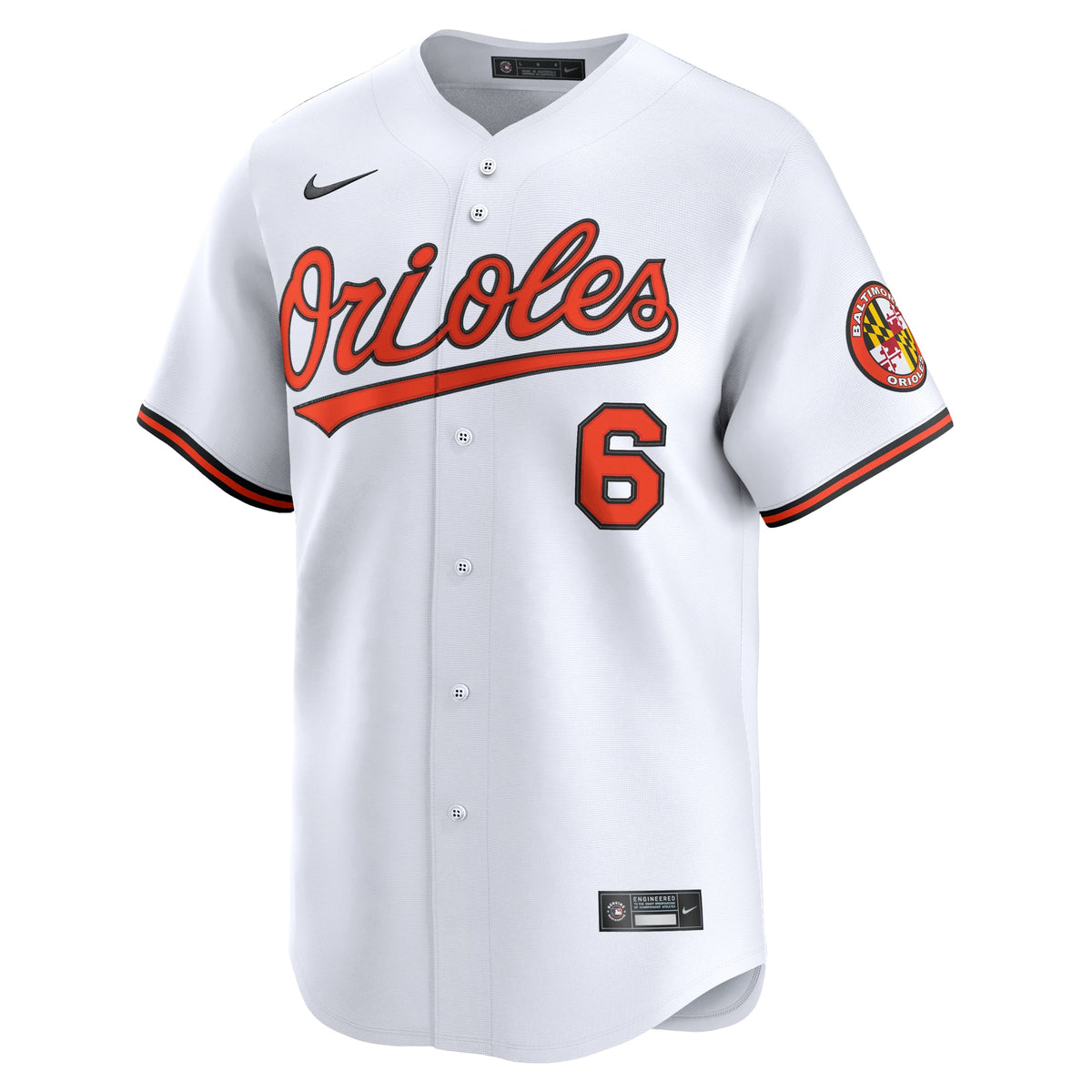 Baltimore Orioles Ryan Mountcastle Nike White Home Limited Player Jersey