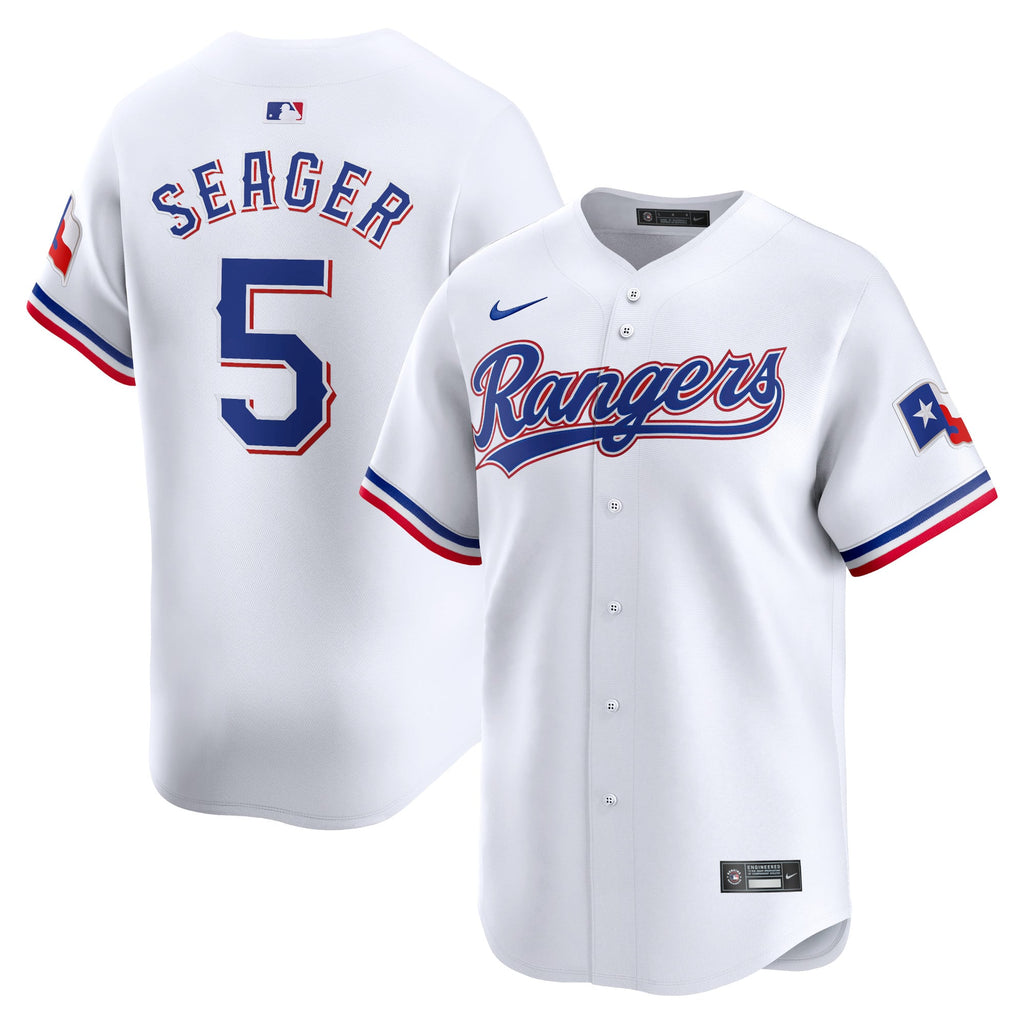Texas Rangers Corey Seager Nike White Home Limited Player Jersey