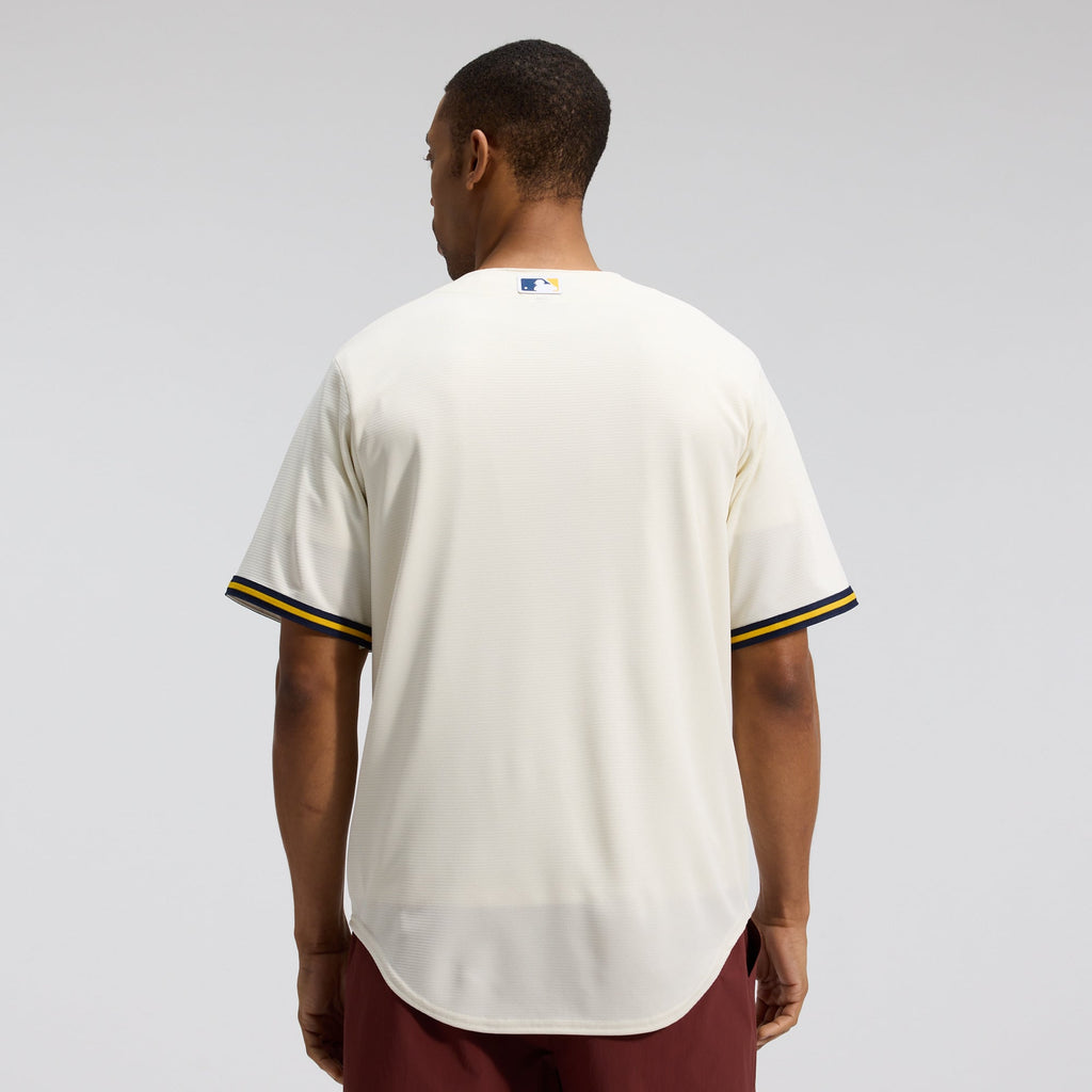 Milwaukee Brewers Nike Cream Home Replica Team Jersey