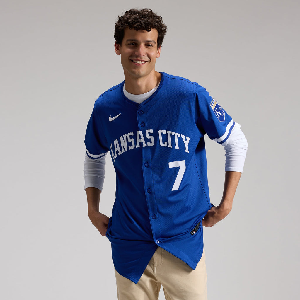Kansas City Royals Bobby Witt Jr. Nike White Home Elite Player Jersey