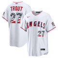 Fourth of July Los Angeles Angels Mike Trout Nike White USA 250 Stadium Jersey