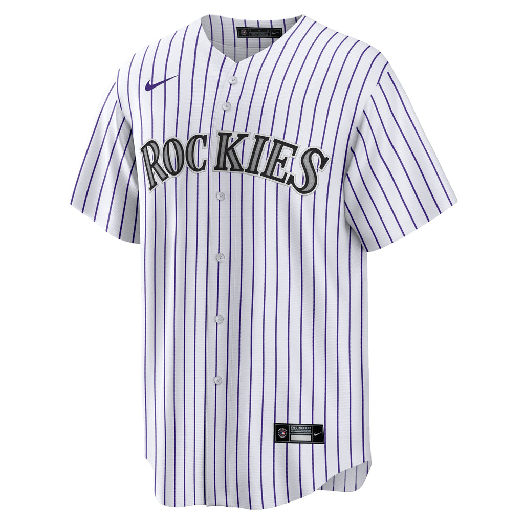 Colorado Rockies Jordan Beck Nike White Home Replica Jersey