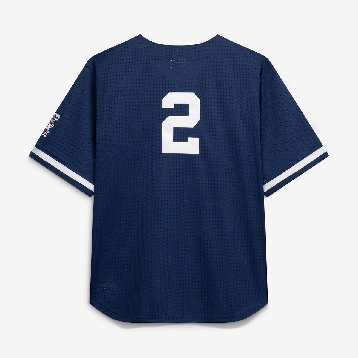 New York Yankees Derek Jeter Mitchell & Ness Navy Cooperstown Collection Mesh Batting Practice Button-Up Jersey