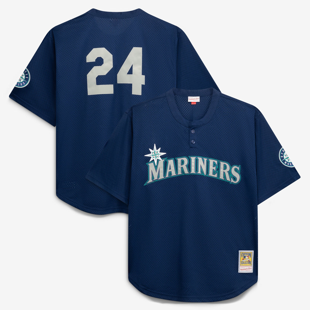 Seattle Mariners Ken Griffey Jr. Mitchell & Ness Royal Big & Tall Cooperstown Collection Mesh Batting Practice Jersey