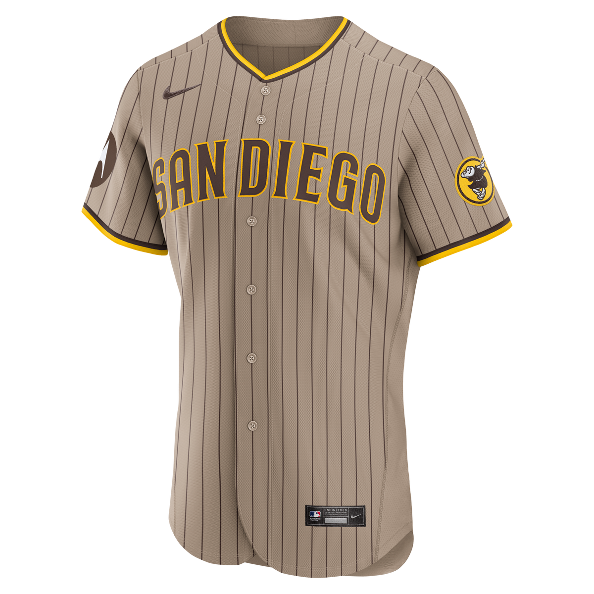 San Diego Padres Fernando Tatis Jr. Nike Sand Alternate Authentic Sponsor Patch Jersey