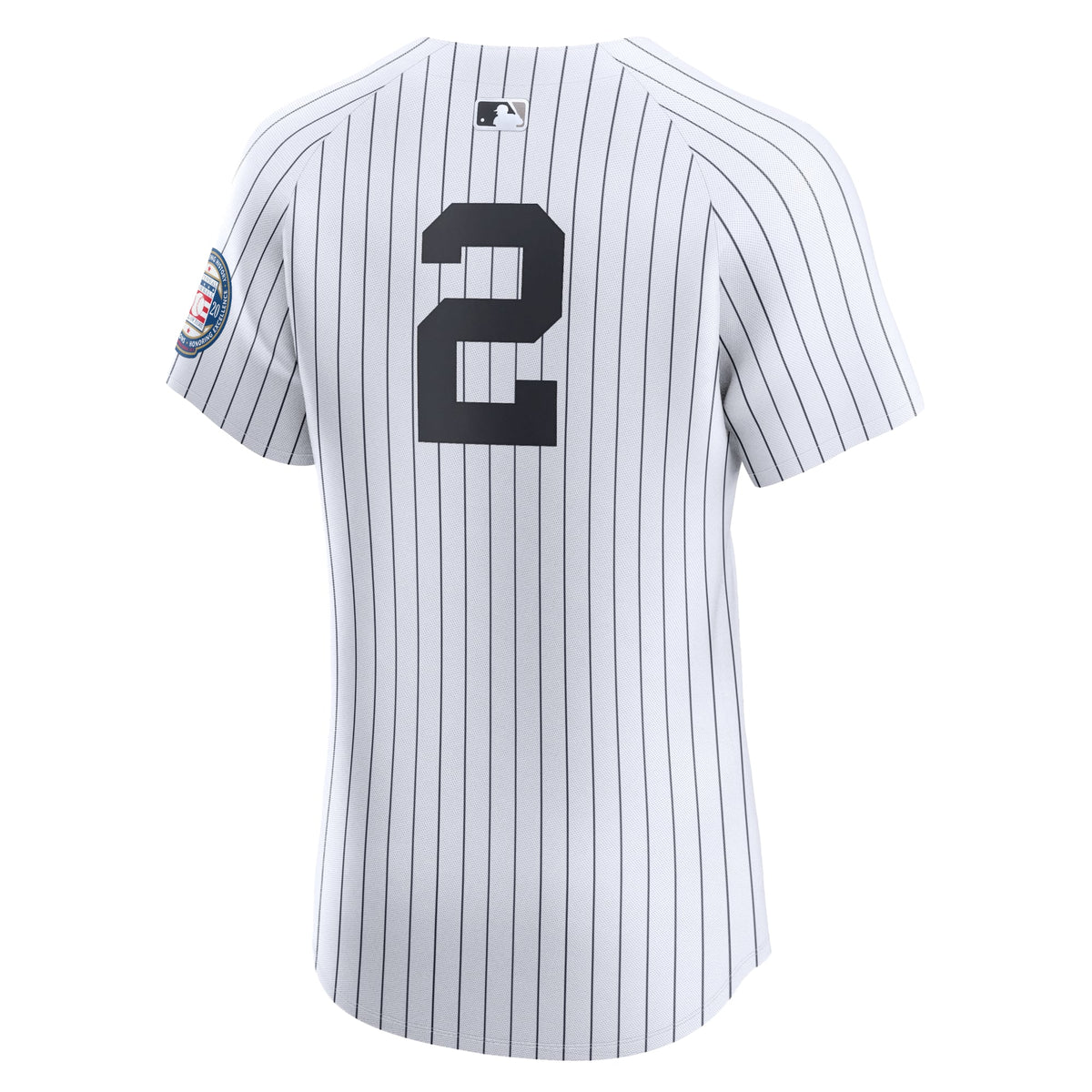 New York Yankees Derek Jeter Nike White Home 2020 Hall of Fame Induction Patch Elite Player Jersey