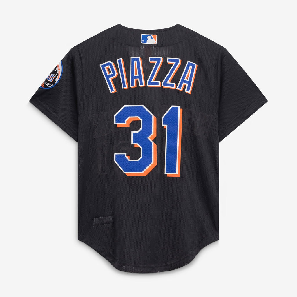 New York Mets Mike Piazza Mitchell & Ness Black Cooperstown Collection 2000 Batting Practice Jersey