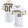 Pittsburgh Pirates Nike White Home Authentic Custom Jersey