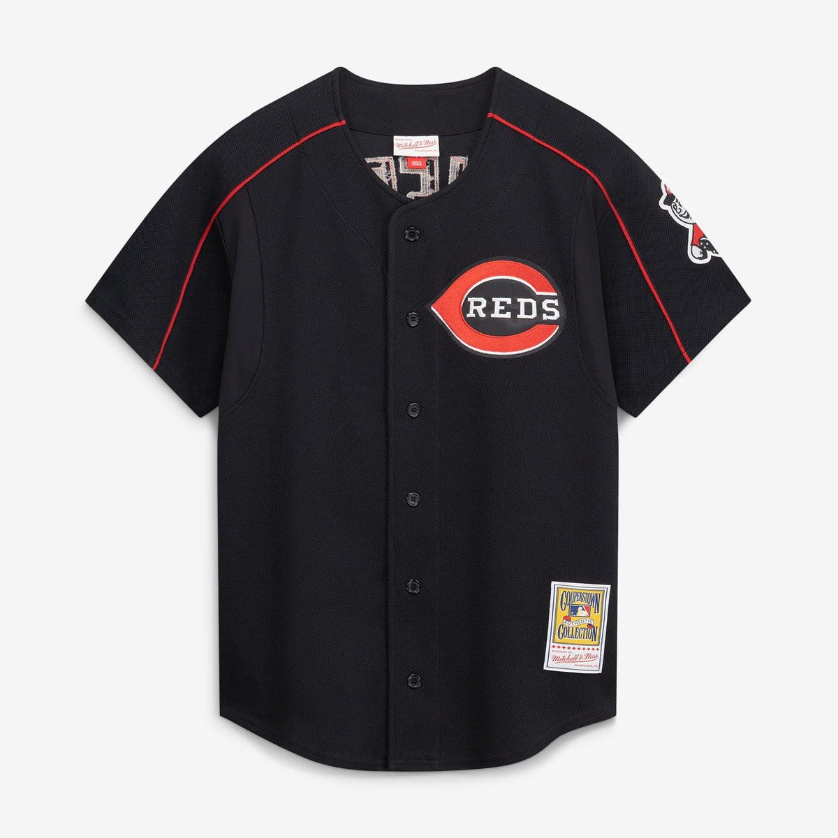 Cincinnati Reds Ken Griffey Jr. Mitchell & Ness Black Cooperstown Collection Authentic Mesh Batting Practice Jersey