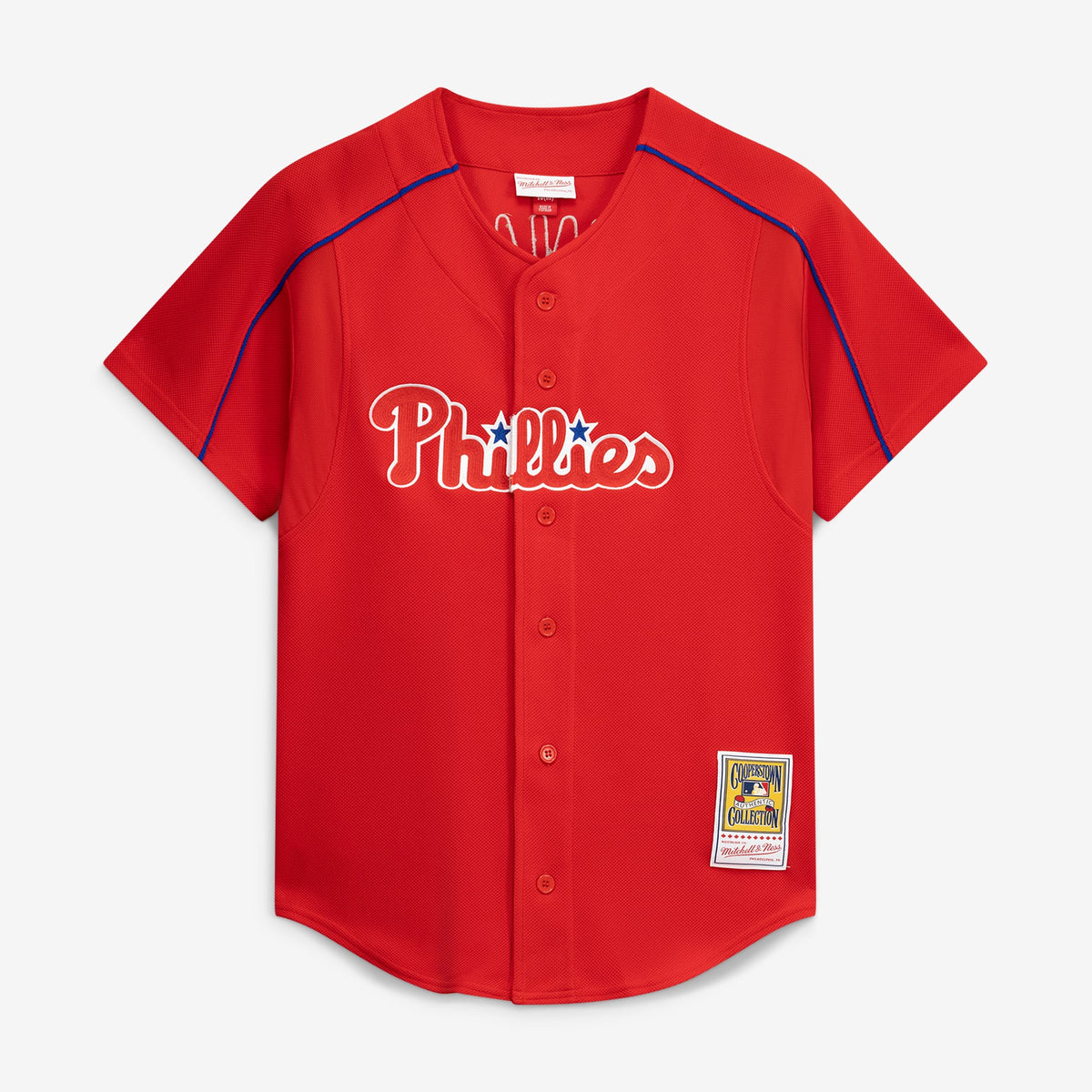 Philadelphia Phillies Ryan Howard Mitchell & Ness Red Cooperstown Collection Batting Practice Jersey